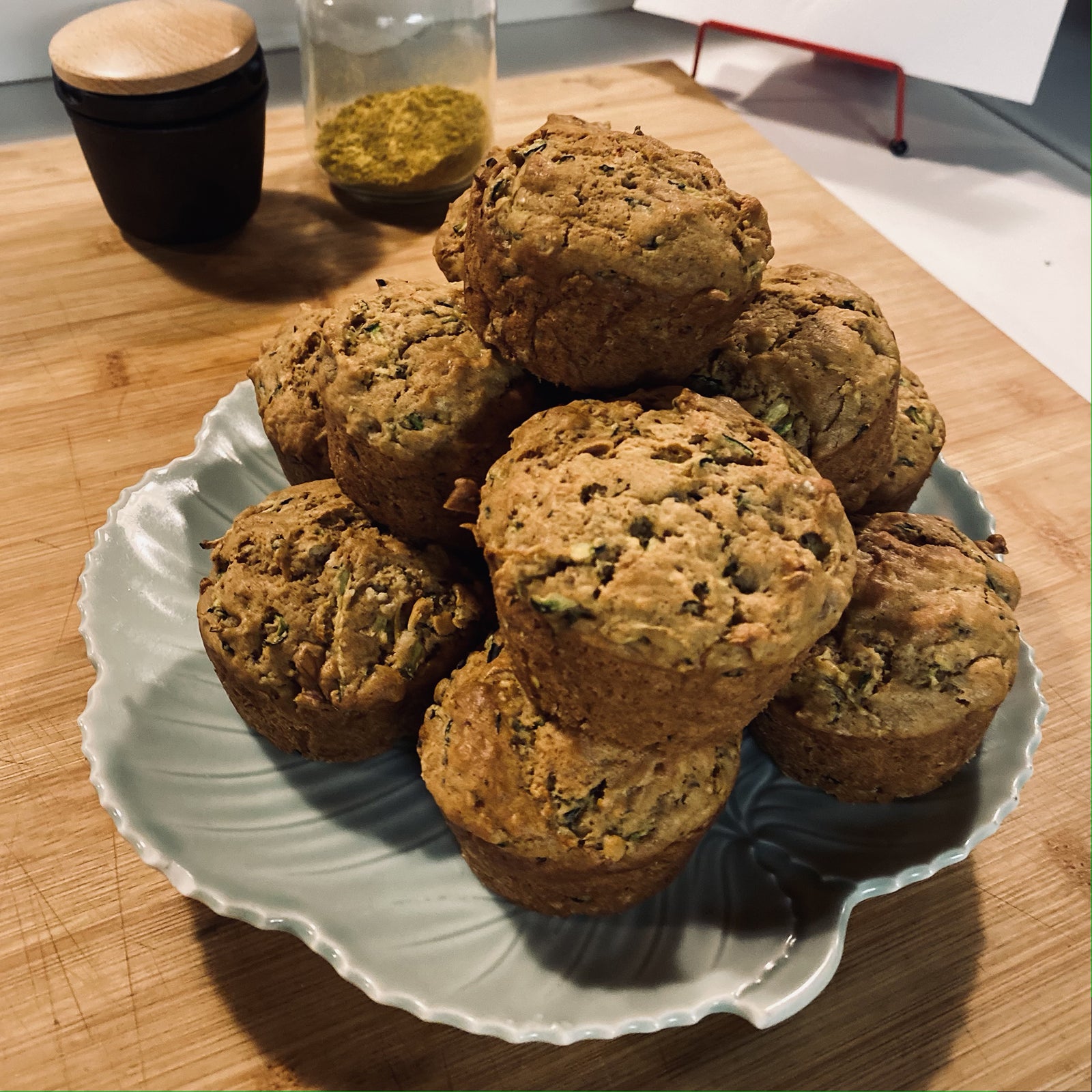 Chai Masala Zucchini or Pumpkin Muffins