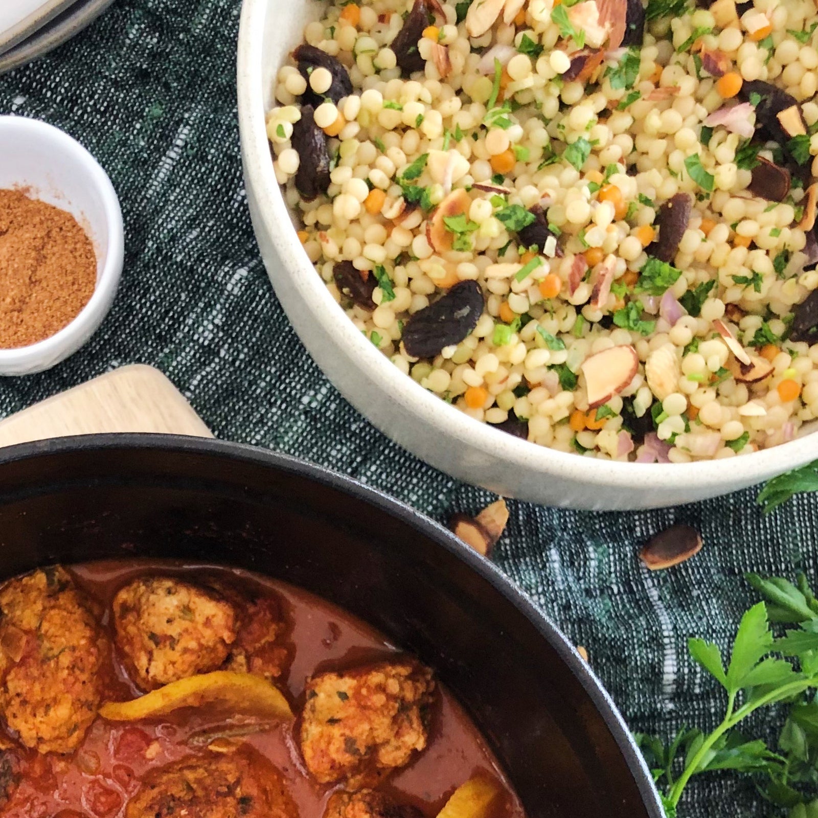 Pearled Couscous Pilaf