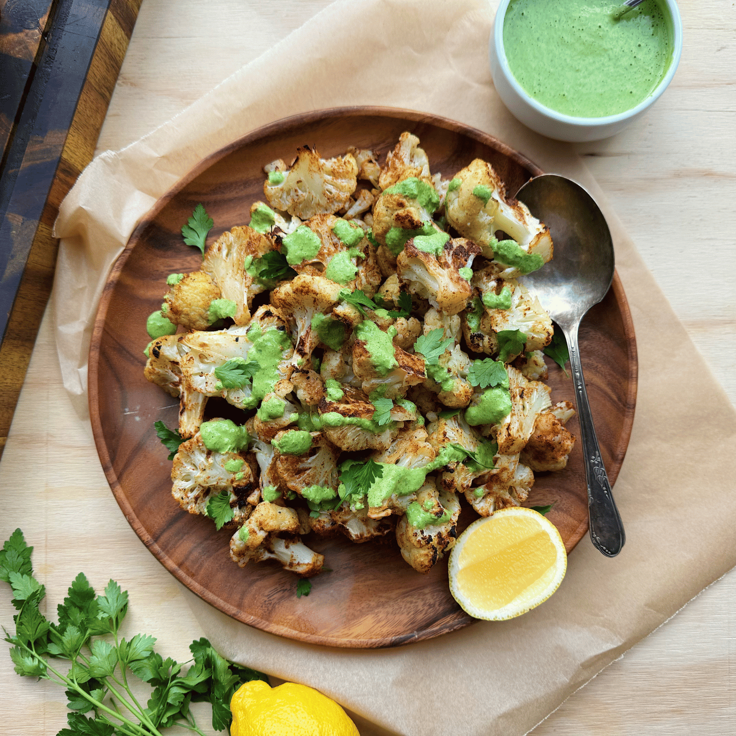 Green Tahini Sauce (No Cooking Required!)