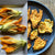 Left Image: Raw Squash Blossoms Right Image: Fried Squash Blossoms