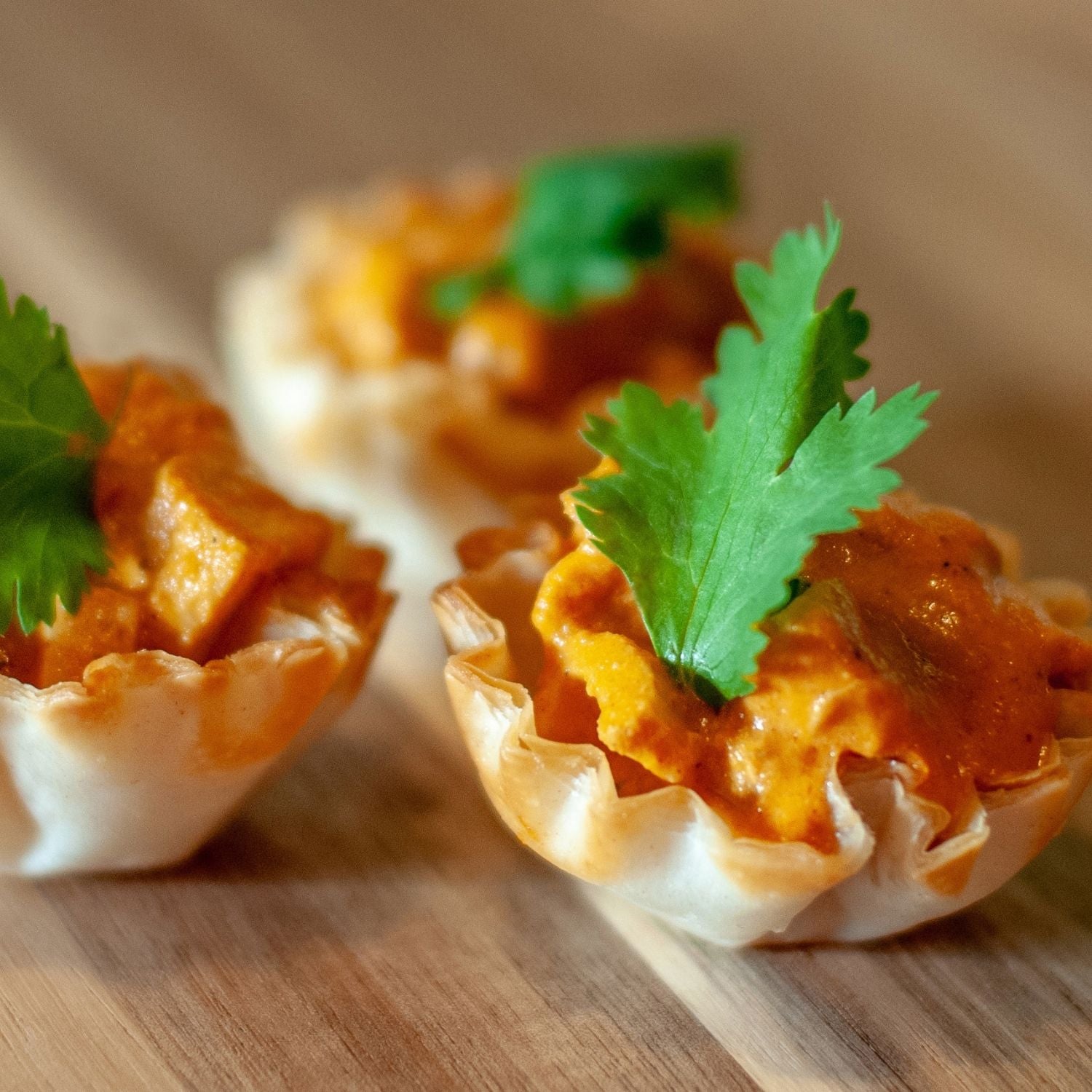 Tikka Masala in Mini Phyllo Shells