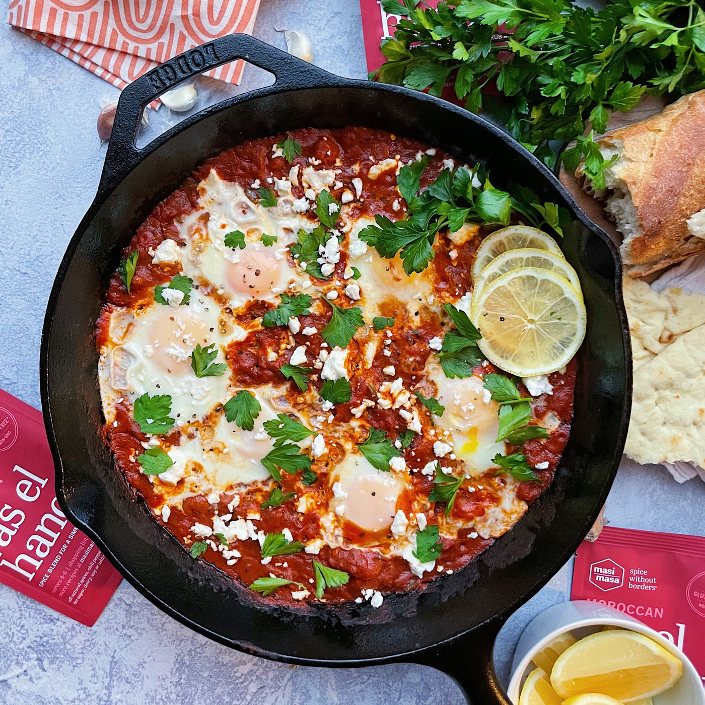 Shakshuka with Ras El Hanout - MASIMASA SPICE CO