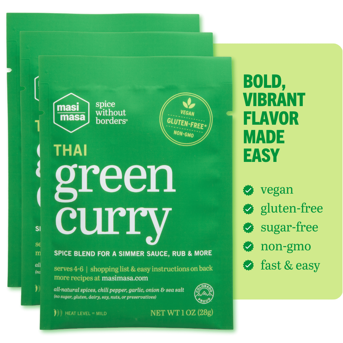 Thai Green Curry (3-pk)